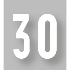 PREMARK™ Fahrbahnmarkierung, Zahl -30-, Schrifthöhe 4000, weiß – VPE 1 Stück