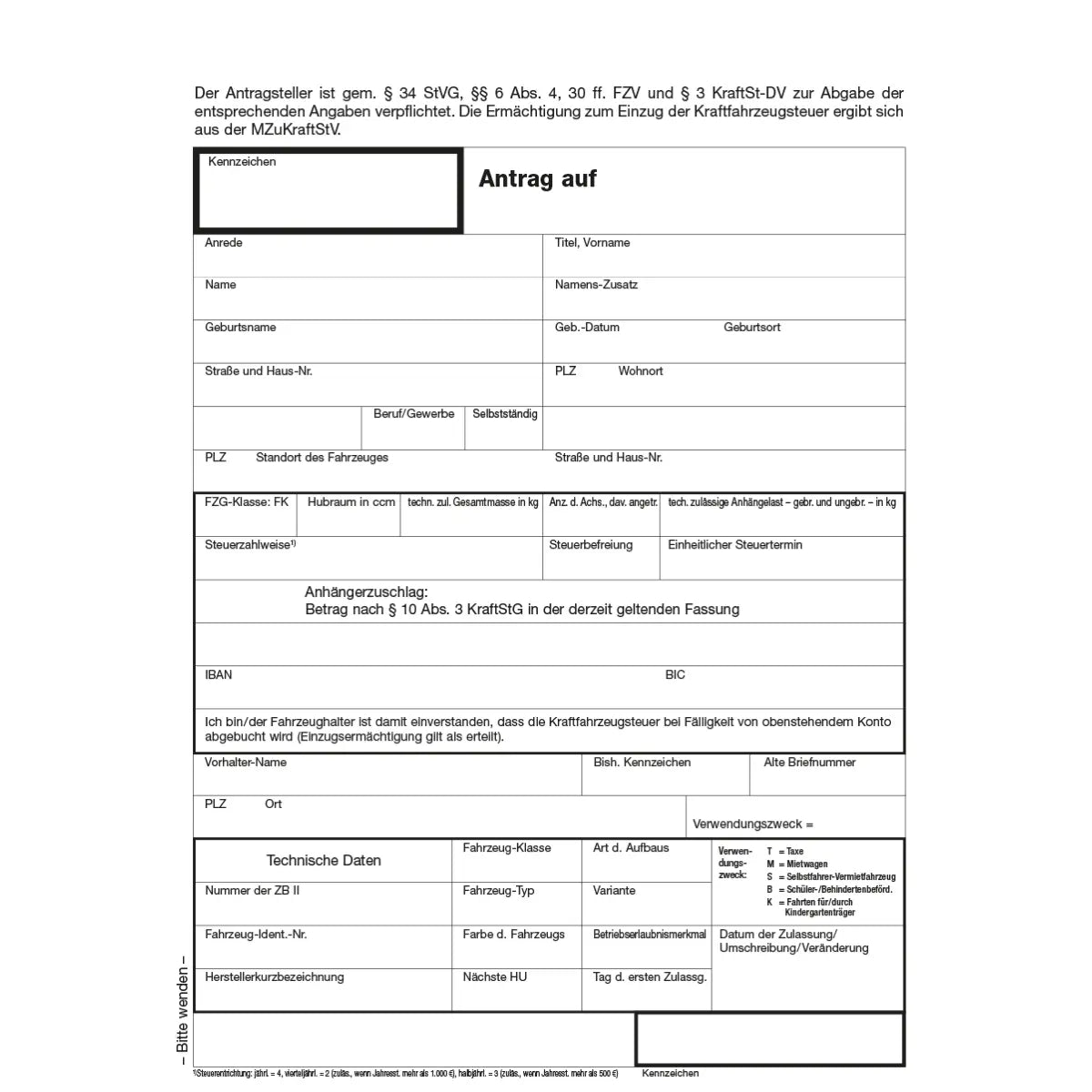 Grundstück Von Gemeinde Kaufen Antrag Antrag Zulassung A5 - 266014-002 | online kaufen bei Kommondo