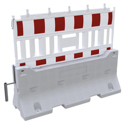 Sicherheits-Betonsperre ProSafe, mit Absperrschranke RA2