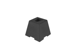 Sockel für Leitpfosten aus Recylingmaterial Typ 120, 10,5 kg, H 300 x B 300 x T 250mm