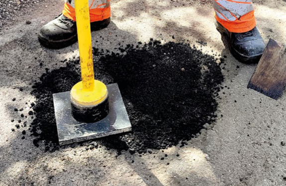 Straßenreparatur