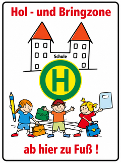 Kinderhinweisschild HBZ-1 Hol- und Bringzone