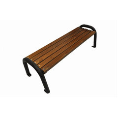 Bank Primario 188 cm, braun, Gestell schwarz RAL 9005