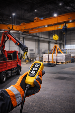 Bedienerlehrgang für flurgesteuerte Krane / Hallenkrane / Lkw-Ladekrane