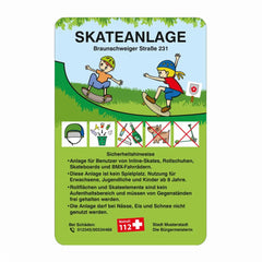 Spiel- und Sportanlagenschilder, Skateanlage