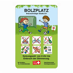 Spiel- und Sportanlagenschilder, Bolzplatz