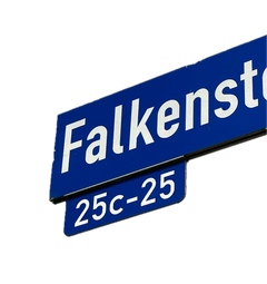 Hausnummer für Straßennamenschild, RA2, Höhe 60 mm, doppelseitig