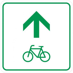 Zwischenwegweiser für Fahrradrouten