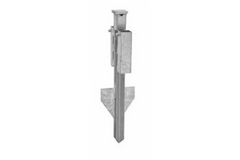 Erdanker Typ C für 40 x 40 mm Schaftrohre und 60 x 60 mm / Ø 60 mm, schwere Ausführung