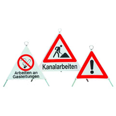 Faltsignal TrioSign 70, R0 weiß, komplett