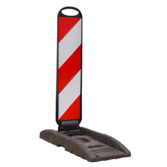 Klappbake NiColl 75 mit Fußplatte schwarz, 2seitig, rechtsweisend