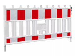 Absperrschrankengitter Future (Wemas), 2.000 mm, weiß, RA2/B, weiß-rot