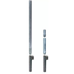 Gelenksystem Robinson ø 76 mm, Wandstärke 2,9 mm, mit Dreieckschloss - 3 Stück