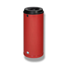 Papierkorb 24 Liter mit Wandhalterung rot