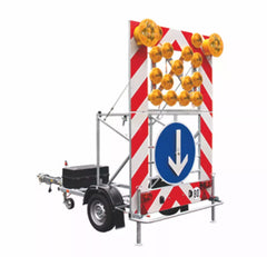 Fahrbare Absperrtafeln