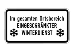 WH37 - Im gesamten Ortsbereich Eingeschränkter Winterdienst - 231x420x2mm RA2