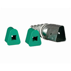 Kunststoffadapter für Leitpfosten-Eindrehsockel, für Schaftrohre 40/45 mm
