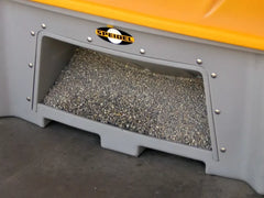 Streugutbehälter mit Untenentnahme 500 Liter, orange-grau