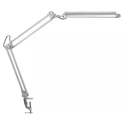 LED-Leuchte ATLANTIC, Klemmfuß, Leuchtenkopf 330x70 mm, Höhe 420 mm, 21 LEDs, 9 W, silber