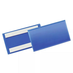 Selbstklebende Kennzeichnungstasche, BxH innen 150x67 mm, Farbe dunkelblau, VE 50 Stück