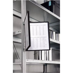 Sichttafelsystem, Wandhalter, magnetisch, Metall, 5 Sichttafeln schwarz