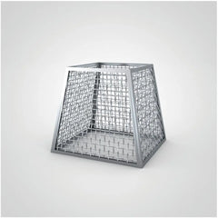 Aluminium LaubBox Breite unten: 1.000 x 1.000 mm