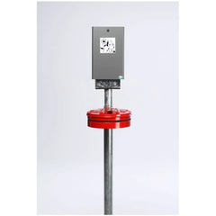 Hundetoilette DS 7 Wandkonsole rot Metalldeckel eisenglimmer