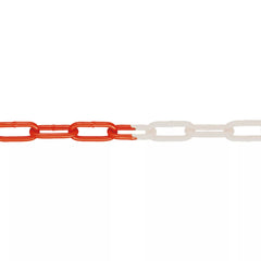 Stahlkette, M-Ferro-Signal 6, rot-weiß, verzinkt und kunststoffbeschichtet, 6 mm x 15 Lfm