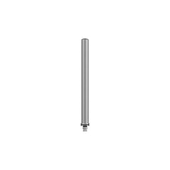 flexible Stilpoller City DK-7, 1000 x ø 80 mm, Edelstahloptik - 1 weiße Reflexfoliestreifen