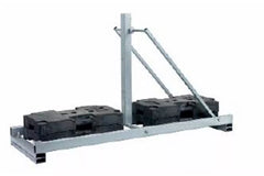 TL-Schilderständer Typ B, schwer, bis 2 x K9, 60 x 60 / ø 60