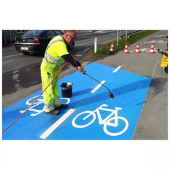 PlastiRoute Straßenmarkierungsfarbe Rollgrip Traffic Blue, 16 kg