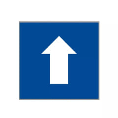 Spielplatzmarkierung Verkehrsspielplätze Einbahnstraße, 400 x 400 mm, 2 Stück
