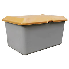 Streugutbehälter Plus3 aus GFK, 400 Liter, orange-grau