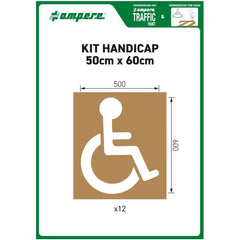 Schablonen KIT Handicap, 50 x 60 cm