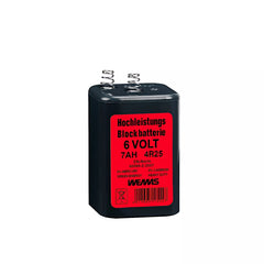 Batterie 6 Volt, 7 Ah, 4R25, Zink/Kohle