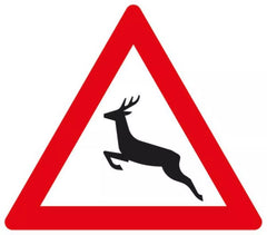 Verkehrszeichen 142-10 Wildwechsel, Aufstellung rechts - SL 630 Randform RA2