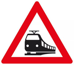 Verkehrszeichen 151 Bahnübergang - SL 900 Randform RA2 Astifol