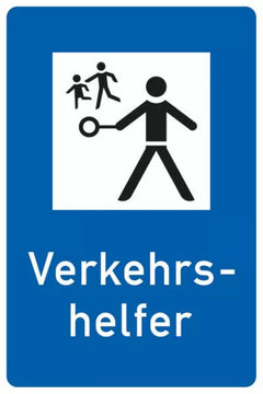 Verkehrszeichen VZ356 Verkehrshelfer - 630x420 2 mm RA2
