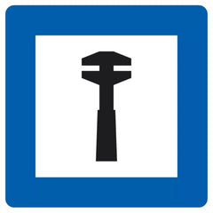 Verkehrszeichen 365-62 Pannenhilfe - 840x840 2 mm RA2