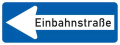 Verkehrszeichen VZ220-10 Einbahnstraße linksweisend - 300x800 2 mm RA2