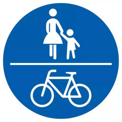 Verkehrszeichen VZ240 Gemeinsamer Geh- und Radweg - RD 600 2 mm RA2