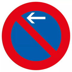 Verkehrszeichen VZ286-10 Eingeschränktes Haltverbot Anfang, Aufstellung rechts - RD 420 2 mm RA2