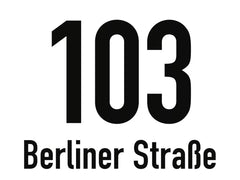Hausnummernschild mit Straßenangabe weiß, Textschild