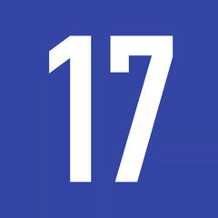 Hausnummernschild ohne Straßenangabe blau, Textschild