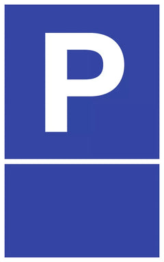 Parkplatzschild zur Selbstbeschriftung, Symbolschild