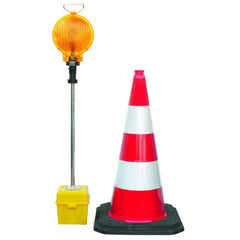 Leitkegelleuchte 200 LED Typ 620-LK, 2seitig gelb, 6 Volt