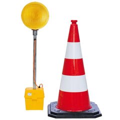Leitkegelleuchte 220 LED Typ 671/1, 1seitig gelb, 12 Volt