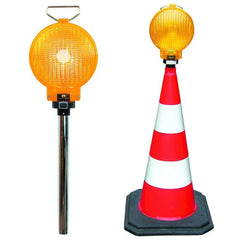 Stableuchte-LED Typ 62/S 2seitig gelb Ø 200 mm 9 Volt
