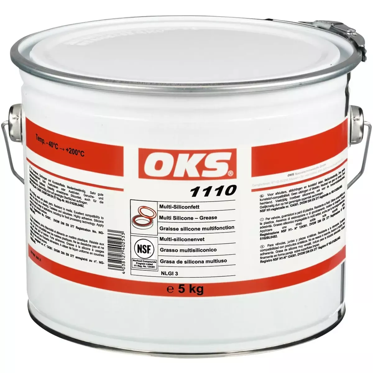 OKS 1110 Multi-Siliconfett NLGI 3 5 kg Hobbock