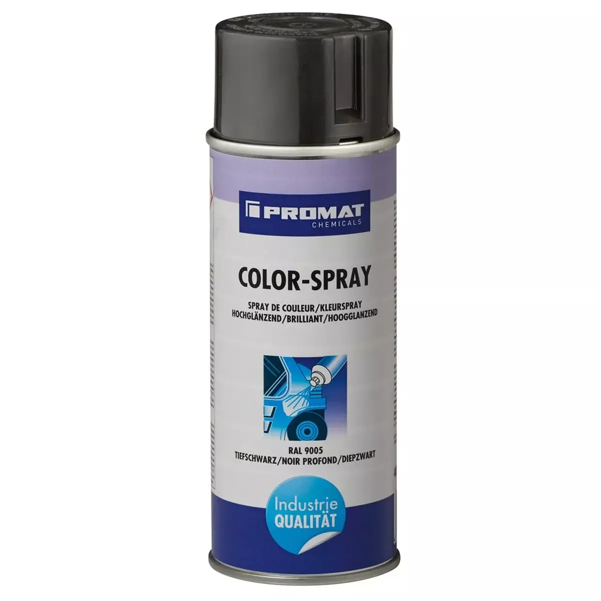 Colorspray, Inhalt 400 ml, RAL 9005, tiefschwarz, hochglänzend, Spraydose